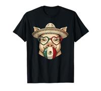 Poncho a Forma di Maiale Messicano Cinco De Mayo Fiesta Sombrero Meme Maglietta