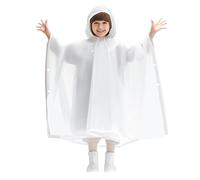 Poncho Antipioggia Bambino Impermeabile Portatile Riutilizzabile Bambini | Mantella Antipioggia Bambino in EVA Mantellina Pioggia Bambino con Cappuccio e Bottoni per Scuola, Escursioni all'aperto
