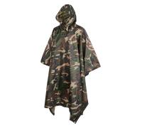 Brandit Ripstop, poncho Taglia unica male Woodland