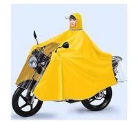 Poncho antipioggia con cappuccio, impermeabile da ciclismo, mantello antipioggia unisex antivento, for bici, bici elettriche, moto, copri poncho antipioggia for scooter da mobilità ( Color : Yellow ,