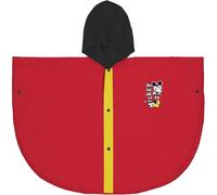 CERDÁ Poncho antipioggia Mickey Mouse PVC impermeabile con cappuccio e bottoni Rosso/Nero 5-6 anni