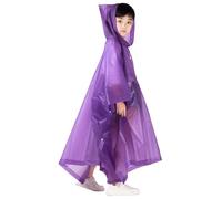 Poncho Antipioggia per Bambini, Cappotto Antipioggia Riutilizzabile in Eva, Mantello Antipioggia Trasparente Pieghevole, per Viaggi Scolastici, Escursionismo, Ciclismo All'Aperto