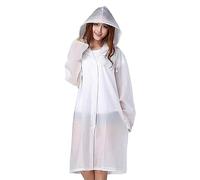 Poncho antipioggia, poncho impermeabile da 113 cm, con cappuccio con coulisse, poncho antipioggia per esterni, leggero cappotto antipioggia per uomini e donne