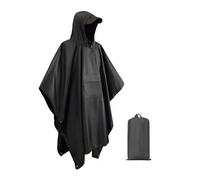 Poncho Antipioggia Riutilizzabile, Impermeabile Uomo Donna, Poncho con Cappuccio Multifunzionale, Antivento Mantella Antipioggia Adulto per Bici Trekking Campeggio Pesca Caccia Coperta da Picnic