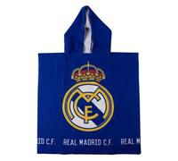 Poncho-Asciugamano con Cappuccio Real Madrid C.F. Azzurro 55 x 77 cm