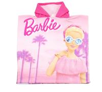 Poncho Asciugamano In Poliestere Barbie.