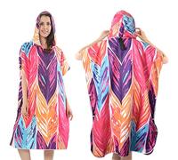 Poncho asciugamano uomo donna in microfibra surf poncho con cappuccio per adulti e bambini spiaggia piscina vacanza viaggio