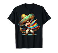 Poncho da bambino messicano con tamponi Cinco de Mayo Maglietta