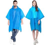 Poncho da Pioggia, 2 Pezzi Cappotto da Pioggia per Donne Uomini Mantello da Pioggia Eva Giacca da Pioggia per Escursionismo Ciclismo Campeggio Viaggio