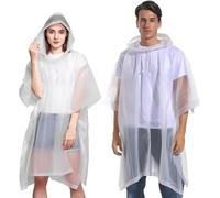 Poncho da Pioggia, 2 Pezzi Cappotto da Pioggia per Donne Uomini Mantello da Pioggia Eva Giacca da Pioggia per Escursionismo Ciclismo Campeggio Viaggio