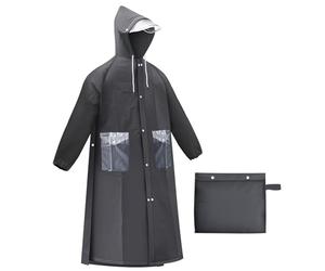 Poncho Da Pioggia Extra Lungo, Impermeabile Da Ciclismo Poncho Da Pioggia Portatile Leggero Con Cappuccio, Riutilizzabile, Con Tasca, Per Zaino In Spalla Campeggio All'Aperto, XXL