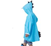 Poncho da pioggia per bambini, per bicicletta, primavera, estate, per ragazzi e ragazze, tinta unita, con bottoni, poncho spesso, impermeabile, guanti invernali per neonati, blu, 2-4 anni