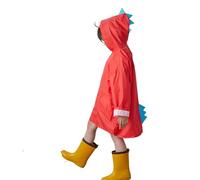 Poncho da pioggia per bambini, per bicicletta, primavera, estate, per ragazzi e ragazze, tinta unita, con bottoni, poncho spesso, impermeabile, guanti invernali per neonati, rosso, 2-4 anni