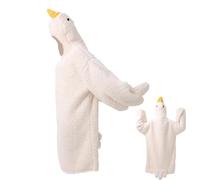 Poncho da soffitto con cappuccio | a forma di oca morbida coperta | Pigiama caldo per adulti e adolescenti lettori giocatori, tempo freddo adulti spettatori di film donne sgabello studenti gamer Entsp