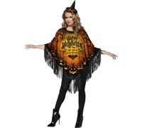 Poncho Di Halloween Felice Costume Istantaneo Per Adulti