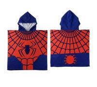 Poncho di Spiderman per bambini e bambine - Poncho per bambini di Spiderman con cappuccio e asciugatura rapida, asciugamano poncho, ideale per la spiaggia, la piscina e l'estate