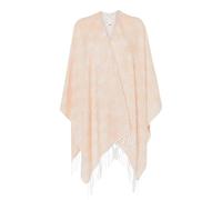 Poncho Donna Liu Jo Logo Monogram Cammello C25LJ05 2F4015 T0300 Taglia Unica