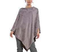 Poncho donna mantella eco pelliccia morbido caldo coprispalle TOOCOOL 1-051