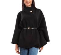 Poncho Elegante Donna Cintura Regolabile Mantella Morbida TOOCOOL VI-5192