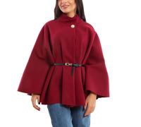 Poncho Elegante Donna Cintura Regolabile Mantella Morbida TOOCOOL VI-5192
