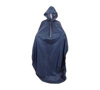 Poncho for sedia a rotelle con striscia riflettente Mantella antipioggia portatile for a morbida for adulti Uomini Donne Anziani da campeggio(Dark Blue)