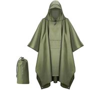 Poncho impermeabile da donna con cappuccio leggero tasca ideale for l'escursionismo(Color 1)