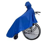 Poncho Impermeabile For Sedia A Rotelle For Adulti, For Sedie A Rotelle Elettriche Manuali, Foderato In Pile Leggero, Impermeabile Antivento For Utenti Disabili(A)