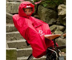 Poncho impermeabile HAMAX per seggiolino per bambini ( Rosso / Unica )