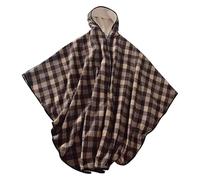 Poncho Impermeabile per Sedie a Rotelle con Cappuccio - Coperta Termica in Pile Spesso per Adulti, Ideale per Interno/Esterno, Facile Manutenzione Unisex