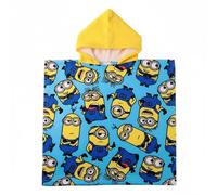Poncho in microfibra per bambini Minions per spiaggia e piscina - Poncho in microfibra bambino bambina con cappuccio ad asciugatura rapida