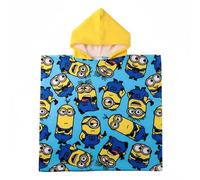 Poncho in microfibra per bambini Minions per spiaggia e piscina - Poncho in microfibra bambino bambina con cappuccio ad asciugatura rapida
