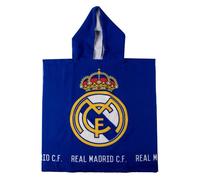 Poncho in microfibra per bambini Real Madrid per spiaggia e piscina - Poncho in microfibra bambino bambina con cappuccio ad asciugatura rapida