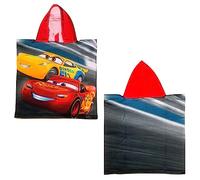 Poncho Mare, accappatoio in microcotone, spiaggia, piscina, 50 x 100 cm (Cars)