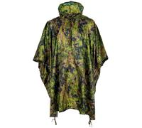 MFH Poncho antipioggia US Army RipStop impermeabile M05 mimetico Taglia unica