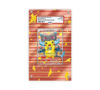 Poncho Pikachu x Blastoise - Pokémon PSA Extended Artwork Protective Card Dis...