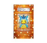 Poncho Pikachu x Gyarados - Pokémon PSA Extended Artwork Protective Card Display