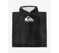Poncho Quiksilver Hoody Towel nero bianco bambini