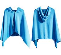 Poncho rinfrescante, asciugamano rinfrescante, asciugatura rapida, copertura rinfrescante, protezione UV, oltre il 95%, antibatterico, deodorizzazione, blu, asciugamano freddo con cappuccio (70 x 140