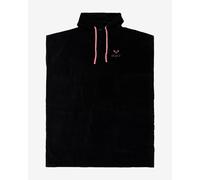 Poncho Roxy Infinite Lagoon nero lilla rosa donna