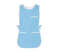 Poncho zefiro grembiule Giblor's per hotel,colf,collaboratrice domestica,pulizie taglia unica (Azzurro chiaro)