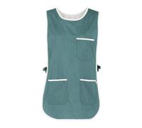 Poncho zefiro grembiule Giblor's per hotel,colf,collaboratrice domestica,pulizie taglia unica (Verde)