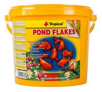 Pond Flakes 5L / 800g - Fiocchi Multi-ingrediente per l'alimentazione Quotidiana di Giovani Pesci di Grandi Specie Ornamentali da laghetto, Pesci Rossi, Koi, pinnipedi, ECC.