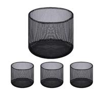 Pond Plant Baskets - 4 Pieces PVC Breathable Reusable Aquatic Plant Pots | Heavy Duty Mesh Design for Indoor Outdoor Terrace Garden Balcony, Home Decor, Water Plants, Pond Planting, Flower Arrangement