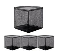 Pond Plant Baskets, Aquatic Planting Pots for Water Garden Pond Plants 4 Pack, Breathable PVC Reusable Heavy Duty Design, Aquatic Gardening for Indoor Outdoor Terrace Garden Balcony Decor