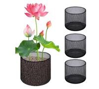Pond Plant Baskets - Aquatic Root Growth Containers, Breathable Mesh Slotted Pots with Wide Lip Design, Sturdy PVC Planting Vessels, Ideal for Water Lilies Backyard Koi Pond Features