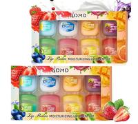 Pondertion/Traditionalg/Worthwith Set per la cura delle labbra al gusto di frutta da 8 pezzi, Set di balsami labbra Admd, Prodotti per la cura delle labbras idratanti e riparatrici a lunga (2 BOX)