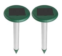 PONDON 2 repellenti solari Gopher a ultrasuoni, deterrente per serpenti e uccelli, ad energia solare, con batteria ricaricabile, ad alta potenza, ampia copertura, design resistente alle intemperie