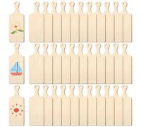 PONDON 36 mini taglieri in legno grezzo con manico in legno fai da te per dipingere, tagliare cucina cucina tagliere salumi