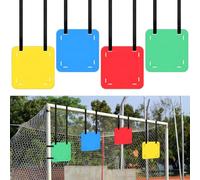 PONDON 4 bersagli da calcio per allenamento, con cinghie per appenderlo, bersaglio da hockey accattivante, in morbido TPE per fare pratica