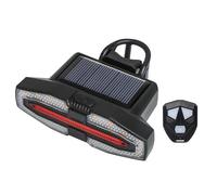 PONDON Fanale posteriore, telecomando e clacson, ricaricabile tramite USB solare, indicatori di direzione sinistra/destra, essenziali per la sicurezza notturna